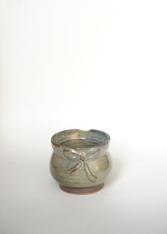 Tall Ribbon Katakuchi Matcha Bowl (SVKB - 001)